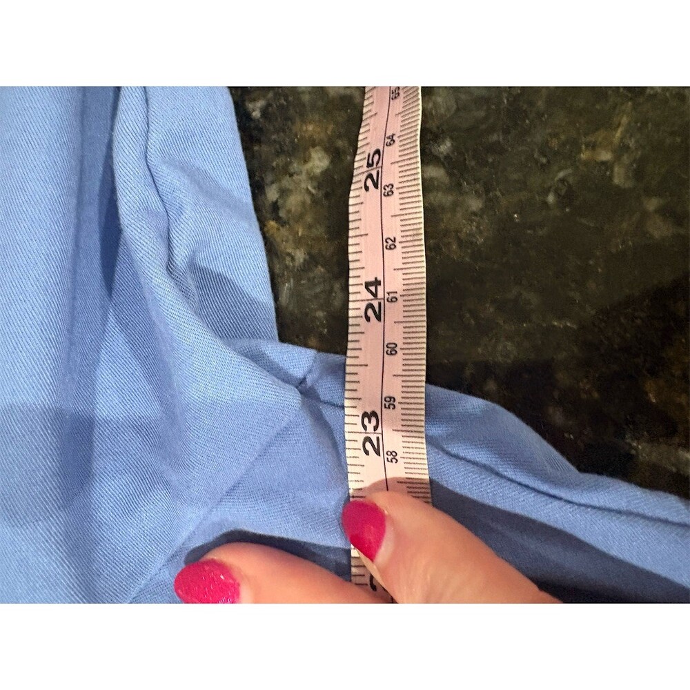 Grey's Anatomy by Barco Womens Scrub Warm-Up Jacket XL Light Blue Full Zip - Picture 9 of 10